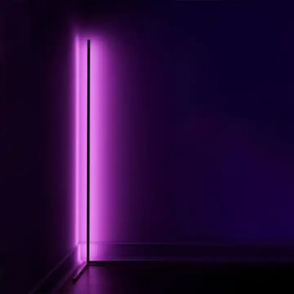 Кутовий світлодіодний RGB торшер підлоговий збірний 150см LED лампа з пультом і регулюванням яскравості