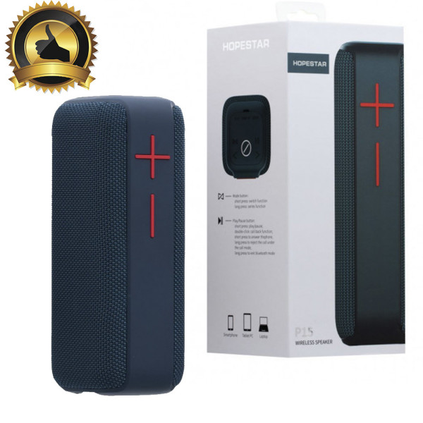 Беспроводная портативная Bluetooth колонка Hopestar P15 (Черная). Мощная, водонепроницаемая, USB, FM, акустика