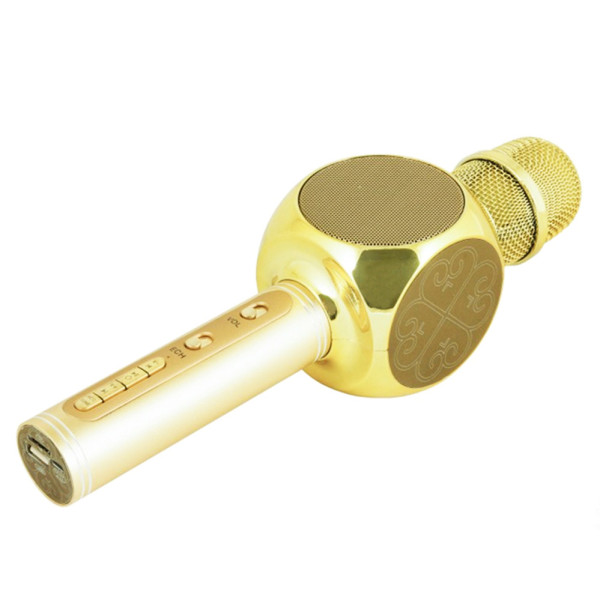Караоке микрофон детский портативный беспроводной Bluetooth USB Золотой Gold Игрушка микрофоны для детей YS-63 Караоке микрофон детский портативный беспроводной Bluetooth USB Золотой Gold Игрушка микрофоны для детей YS-63