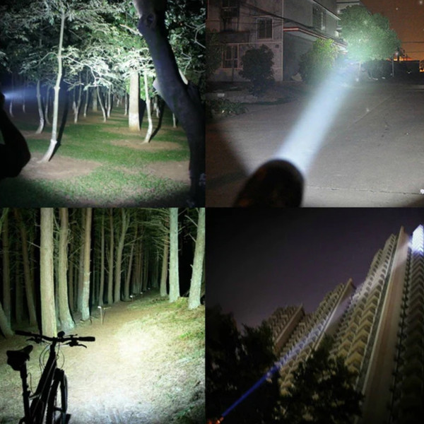 Ручной фонарь SH-5800T на солнечной батарее 1W+6LED лампа для кемпинга компактная с зарядкой от USB