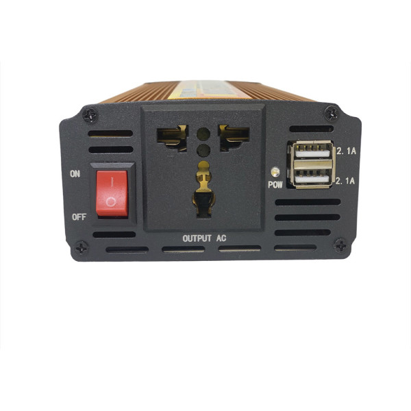 Преобразователь инвертор от аккумулятора 12V-220V Power Inverter напряжения 1000W автомобильный Преобразователь инвертор от аккумулятора 12V-220V Power Inverter напряжения 1000W автомобильный