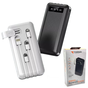Power bank TRM-1021 20000 mAh повербанк зарядное устройство для телефона Micro-USB/USB/Type-C/Lightning