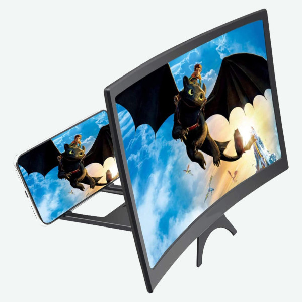 3D увеличитель экрана телефона HD 3Д Подставка для телефона L6 с изогнутым экраном 12 дюймов