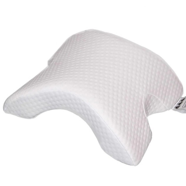 Ортопедическая Подушка туннель с памятью Memory Foam Pillow с тоннелем для руки для шеи с пеной Белая