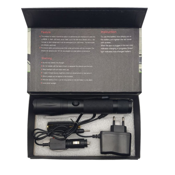 Фонарь ручной аккумуляторный STRONG LIGHT FLASHLIGHT 6061 фонарик с фокусировкой луча в металлическом корпусе Фонарь ручной аккумуляторный STRONG LIGHT FLASHLIGHT 6061 фонарик с фокусировкой луча в металлическом корпусе