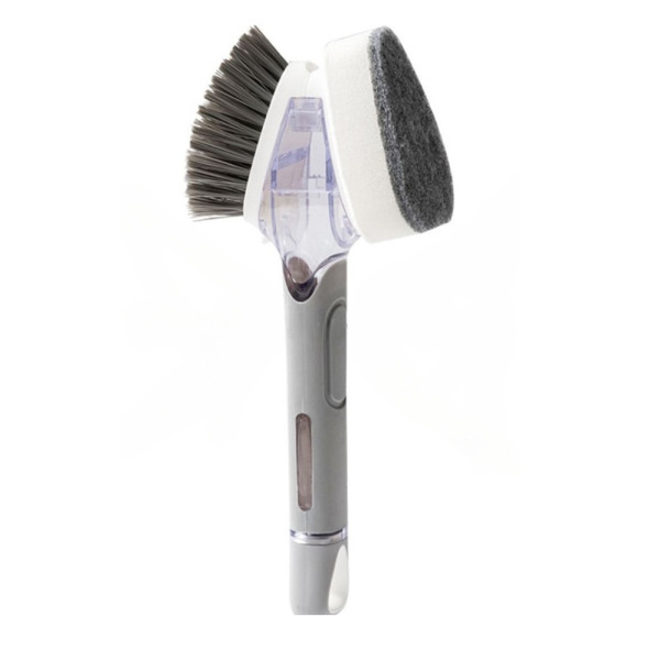 Двостороння щітка з дозатором для миття посуду Dish Wand Scrub Вrush 2в1 кухонна губка Двостороння щітка з дозатором для миття посуду Dish Wand Scrub Вrush 2в1 кухонна губка