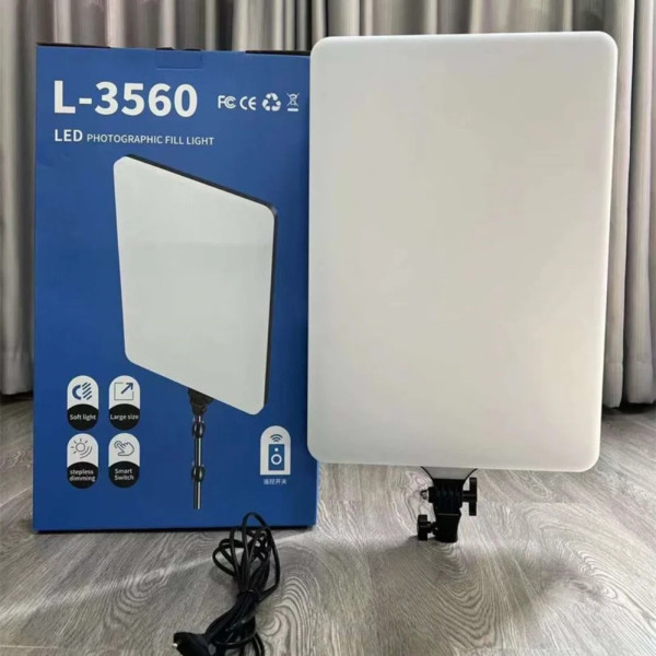 Світлодіодна прямокутна LED лампа 51х35cм L-3560 з пультом професійне відеосвітло для фото відеозйомки Світлодіодна прямокутна LED лампа 51х35cм L-3560 з пультом професійне відеосвітло для фото відеозйомки