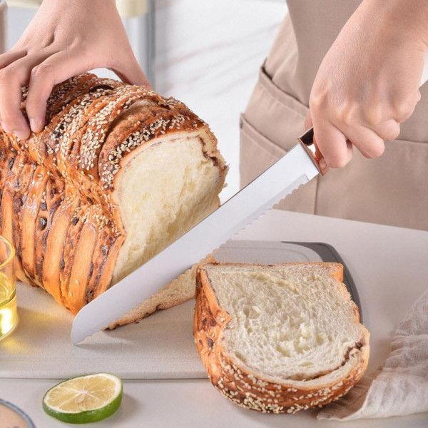 Набор кухонных принадлежностей 19 предметов с двойной подставкой разделочной доской набором ножей Чёрный Набор кухонных принадлежностей 19 предметов с двойной подставкой разделочной доской набором ножей Чёрный