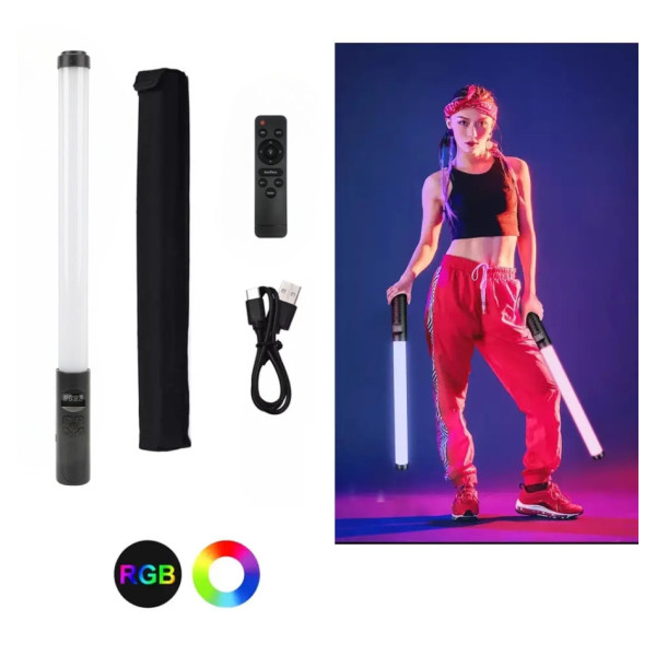 Лампа Led різнобарвна палиця RGB Stick зі штативом 2м для фото відео Селфі і блогерів жезл з пультом