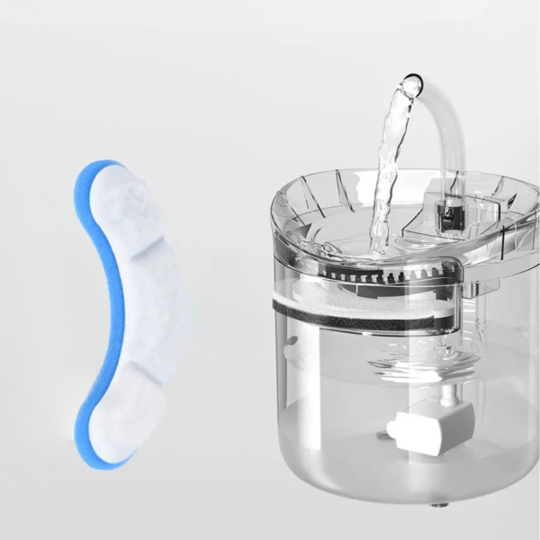 Поїлка фонтан Pet Fountain 1,5л для домашніх тварин автоматична зі змінним фільтром