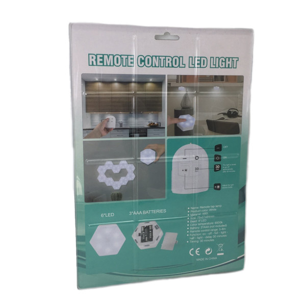 Светильник модульный LED RGB сенсорный шестигранный с пультом составная лампа соты настенные 3 шт комплект