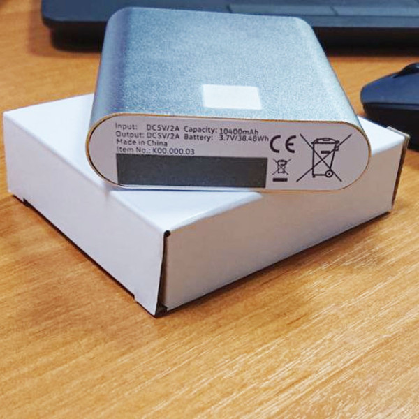 Портативный внешний аккумулятор Power bank зарядное устройство Повербанк тайп си и юсб 10000 mAh - 10400 mAh