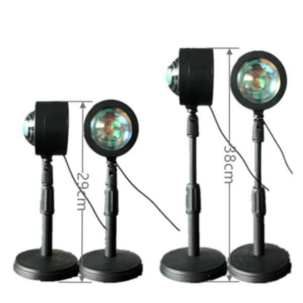 Проекційний світильник Sunset Lamp червоний захід USB світильник проектор світанку атмосферна лампа для фото Проекційний світильник Sunset Lamp червоний захід USB світильник проектор світанку атмосферна лампа для фото