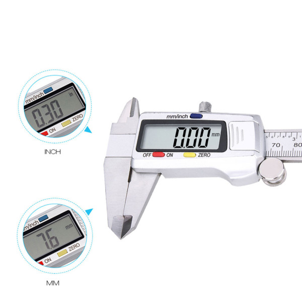Електронний цифровий штангенциркуль мікрометр з LCD дисплеєм 150мм Digital Caliper В кейсі Чорний Електронний цифровий штангенциркуль мікрометр з LCD дисплеєм 150мм Digital Caliper В кейсі Чорний