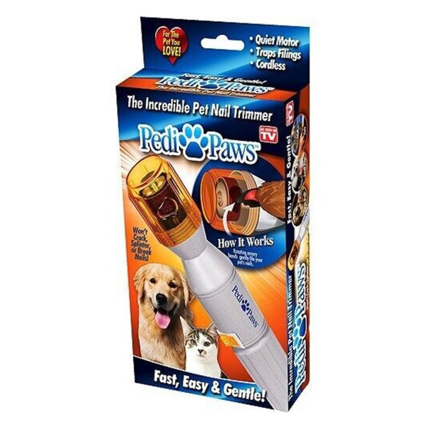 Триммер кігтерез Pedi Paws електричний кусачки для кігтів собак і котів когтерізка для тварин