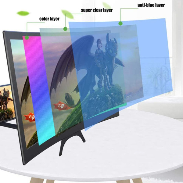 3D увеличитель экрана телефона HD 3Д Подставка для телефона L6 с изогнутым экраном 12 дюймов