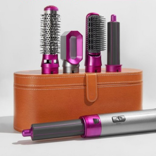 Фен стайлер​​​​​​​ 5 в 1 в подарочной коробке HAIR BRUSH щетка с насадками для завивки и укладки волос