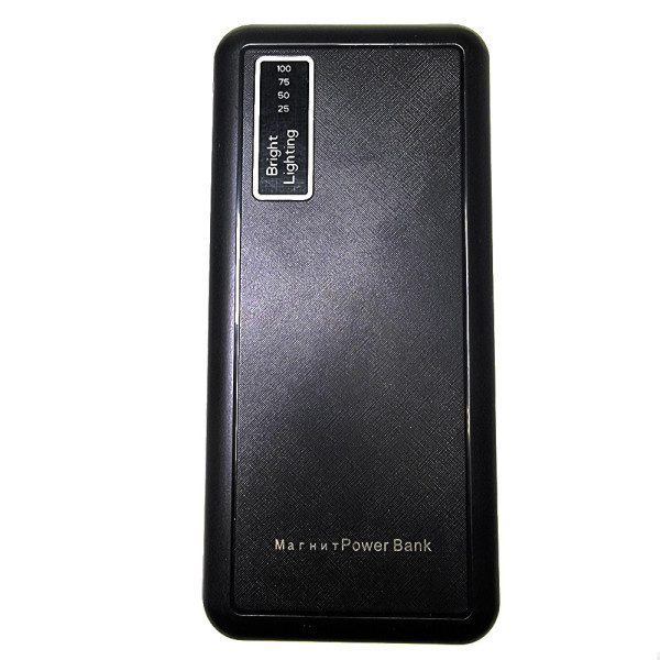 Аккумулятор внешний 10000 mah универсальный Портативное зарядное power bank 3 в1 МАГНИТ 3в1+фонарик павер банк