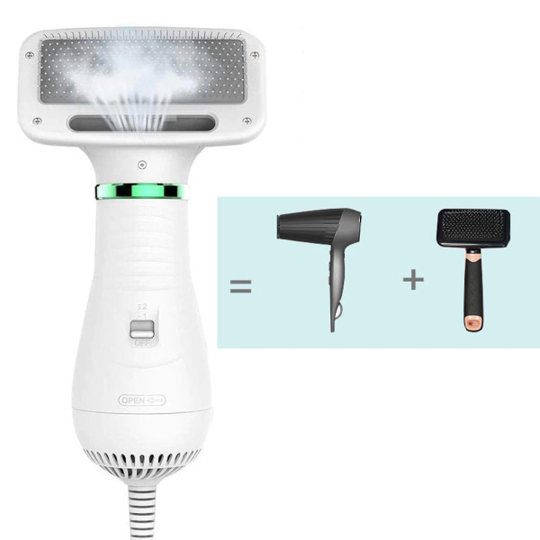 Щётка фен для шерсти собак и кошек 2в1 для груминга животных PET Grooming Dryer массажёр расчёска Щётка фен для шерсти собак и кошек 2в1 для груминга животных PET Grooming Dryer массажёр расчёска