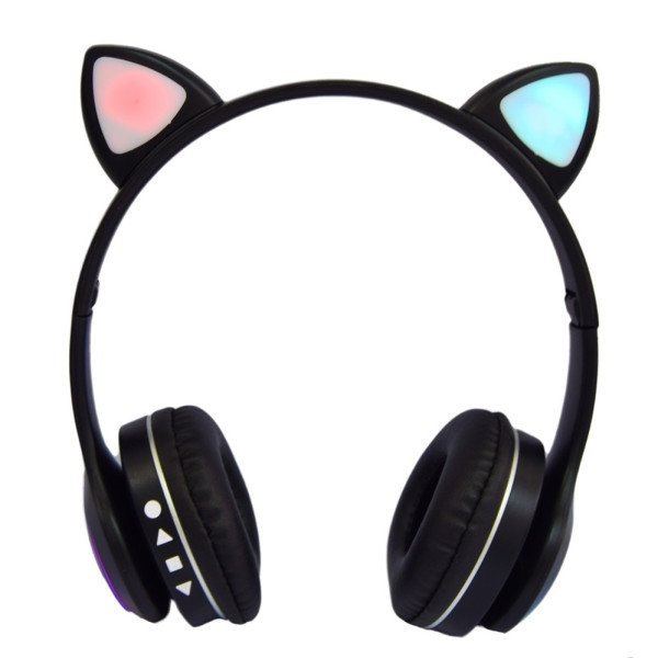 Наушники с ушками беспроводные Cat Ear VZV-23M детские наушники кошачьи ушки с микрофоном