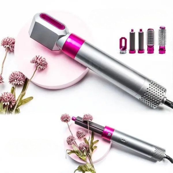 Фен стайлер​​​​​​​ 5 в 1 в подарочной коробке HAIR BRUSH щетка с насадками для завивки и укладки волос