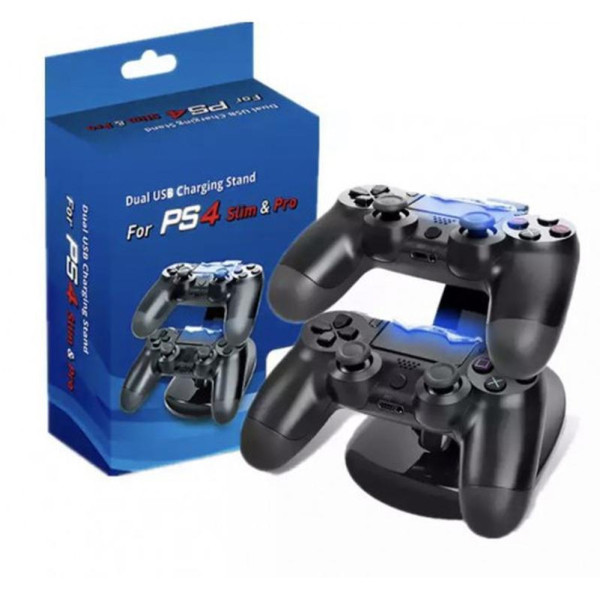 Зарядка для 2 джойстиков на ps4 Slim Pro устройство для зарядки на два джойстика Зарядная док станция двойная Зарядка для 2 джойстиков на ps4 Slim Pro устройство для зарядки на два джойстика Зарядная док станция двойная