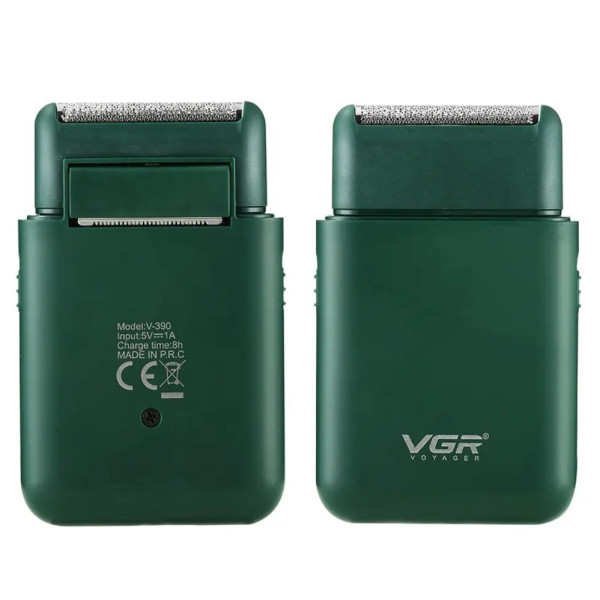 Беспроводная мини электробритва VGR V390 с выдвижным триммером для лица аккумуляторная дорожная Беспроводная мини электробритва VGR V390 с выдвижным триммером для лица аккумуляторная дорожная