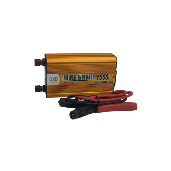 Преобразователь инвертор от аккумулятора 12V-220V Power Inverter напряжения 1000W автомобильный Преобразователь инвертор от аккумулятора 12V-220V Power Inverter напряжения 1000W автомобильный