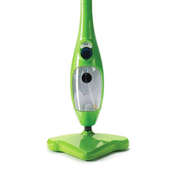 Швабра паровая 5 в 1 H2O Steam Cleaner Mop X5 пароочиститель электрошвабра универсальная Зеленая