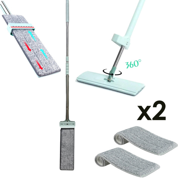 Швабра лентяйка с вертикальным отжимом flat mop с функцией отжима и поворотом на 360 градусов+ 2 микрофибры Швабра лентяйка с вертикальным отжимом flat mop с функцией отжима и поворотом на 360 градусов+ 2 микрофибры