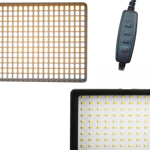 Светодиодная прямоугольная лампа 19х12,5см Ring Fill Light с цветными фильтрами и штативом 2м для фото видео