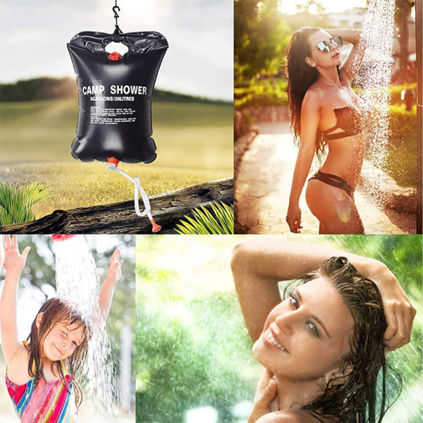 Переносной походный мобильный душ портативный для дачи и кемпинга Camp Shower на 20 литров черный Переносной походный мобильный душ портативный для дачи и кемпинга Camp Shower на 20 литров черный