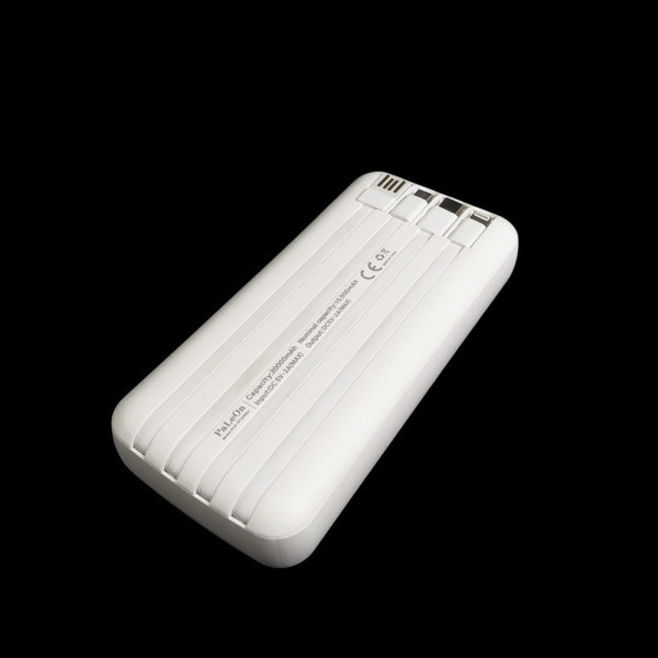 Портативная беспроводная зарядка 20000 mAh для Type-C/micro USB/ Lightning Повербанк беспроводной на 20000