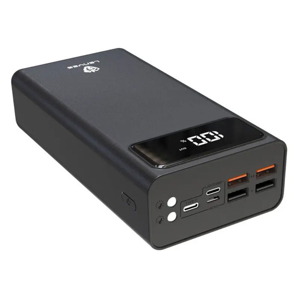 Повербанк 40000 mAh Power bank Портативный PX491 Зарядное устройство для телефона Lightning Type-C 4 USB