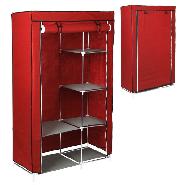 Тканевый шкаф для хранения одежды и обуви на 6 секций органайзер Simple Wardrobe каркасный стеллаж
