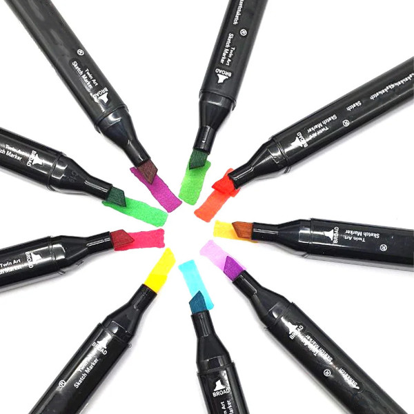Скетч маркеры SKETCHMARKER 60 цветов Набор для рисования и дизайна двусторонних маркеров на спиртовой основе Скетч маркеры SKETCHMARKER 60 цветов Набор для рисования и дизайна двусторонних маркеров на спиртовой основе