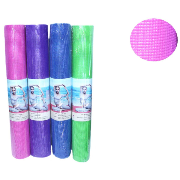 Коврик для йоги и фитнеса Yoga Mat 8 мм однотонный каремат спортивный Коврик для йоги и фитнеса Yoga Mat 8 мм однотонный каремат спортивный