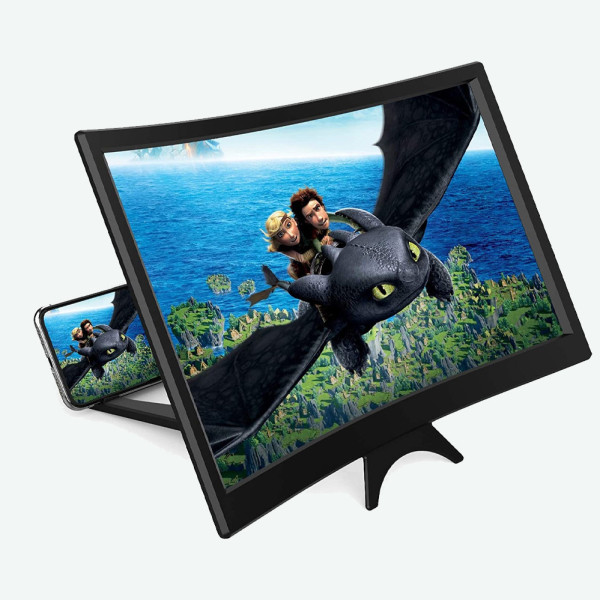 3D увеличитель экрана телефона HD 3Д Подставка для телефона L6 с изогнутым экраном 12 дюймов