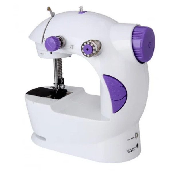 Швейная ручная мини машинка 4 в 1 Mini Sewing Machine SM-202А Домашняя компактная настольная портативная 220V