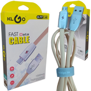 Кабель mikro USB s-77 2.4А для зарядки телефона и передачи данных провод зарядный микро юсб 1м