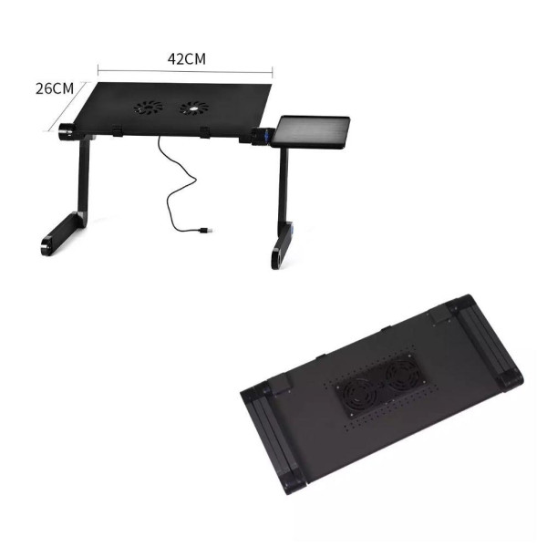 Столик трансформер для ноутбука набор с GPS трекером Laptop Table T8 Портативный с вентилятором складной Столик трансформер для ноутбука набор с GPS трекером Laptop Table T8 Портативный с вентилятором складной