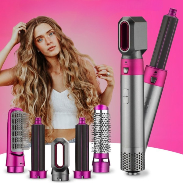 Фен стайлер​​​​​​​ 5 в 1 в подарочной коробке HAIR BRUSH щетка с насадками для завивки и укладки волос