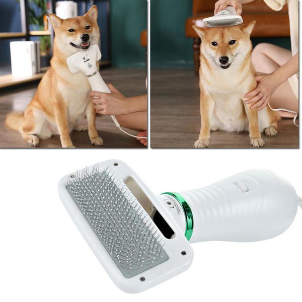Щётка фен для шерсти собак и кошек 2в1 для груминга животных PET Grooming Dryer массажёр расчёска Щётка фен для шерсти собак и кошек 2в1 для груминга животных PET Grooming Dryer массажёр расчёска