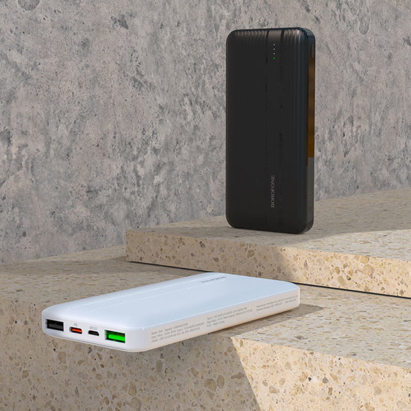 Портативный внешний аккумулятор  BJ9 10000 mAh чорный Power bank зарядное устройство повербанк usb Type-C