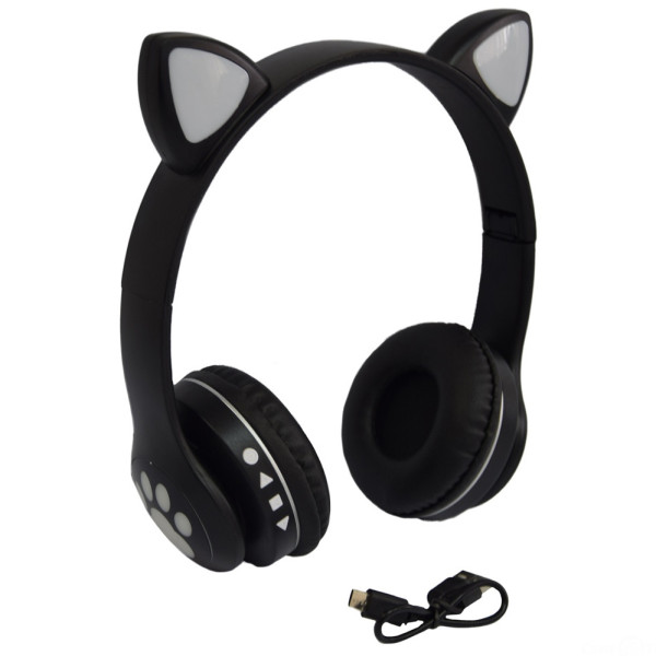 Наушники с ушками беспроводные Cat Ear VZV-23M детские наушники кошачьи ушки с микрофоном