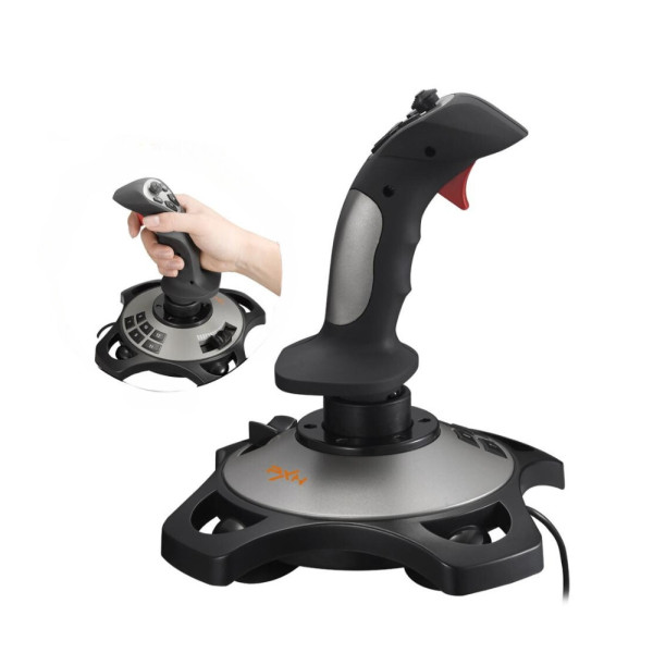 Джойстик штурвал для пк игровой проводной Flight Stick PXN 2113 PRO для авиасимулятора управление самолетом