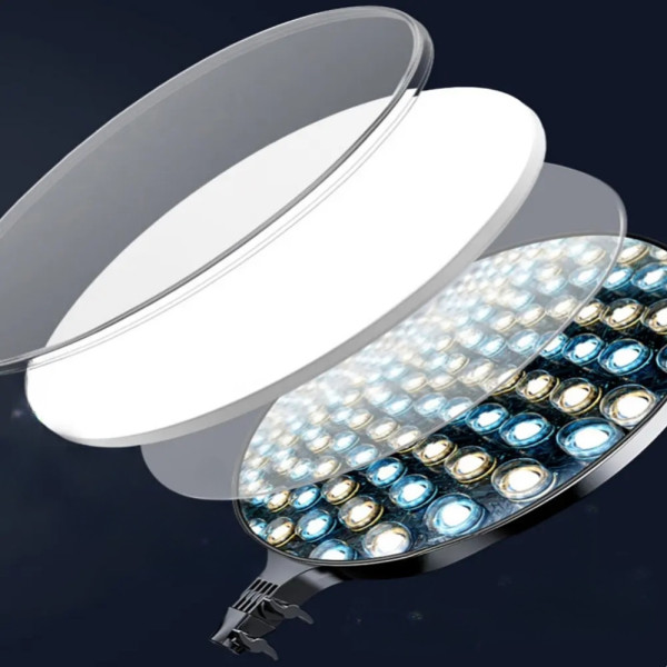 Круглая светодиодная лампа с пультом LED Fill Light PF-45 профессиональный видеосвет 45см для блогеров Круглая светодиодная лампа с пультом LED Fill Light PF-45 профессиональный видеосвет 45см для блогеров