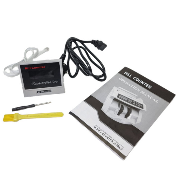 Счетная машинка с детектором валют Bill Counter 2108 UV\MG Счетчик банкнот с двойной детекцией серый Счетная машинка с детектором валют Bill Counter 2108 UV\MG Счетчик банкнот с двойной детекцией серый