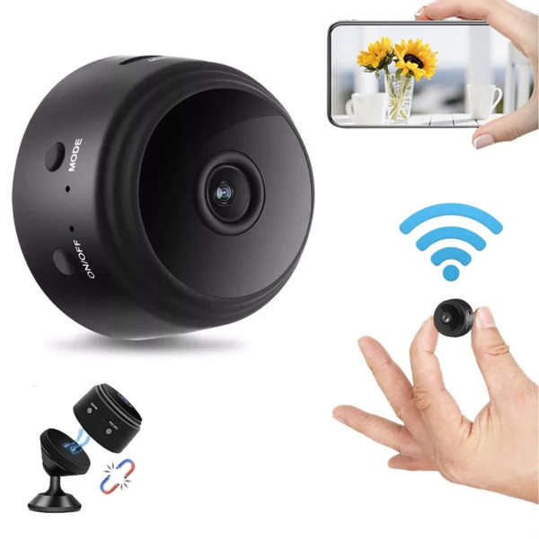 Камера мини IP Видеонаблюдение Wi-Fi FullHD 1080 Action Camera A9 беспроводная с датчиком движения Камера мини IP Видеонаблюдение Wi-Fi FullHD 1080 Action Camera A9 беспроводная с датчиком движения