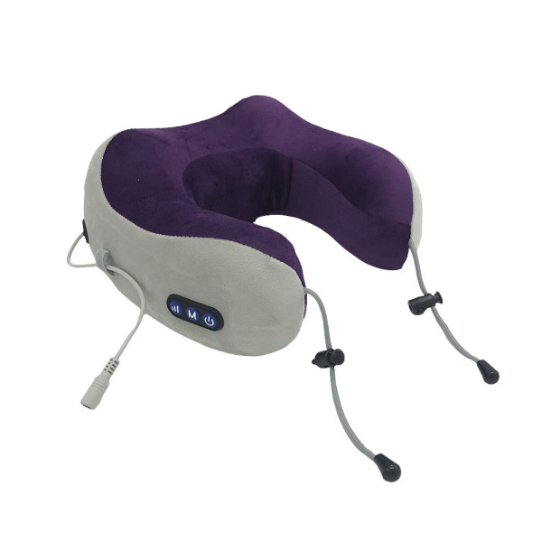 Массажная подушка для шеи U Shaped Massage Pillow Brown Массажер подкова ИК подогрев вибрация массаж роликовая Массажная подушка для шеи U Shaped Massage Pillow Brown Массажер подкова ИК подогрев вибрация массаж роликовая